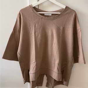 Taupe/Tan Short Sleeve Women's Tee